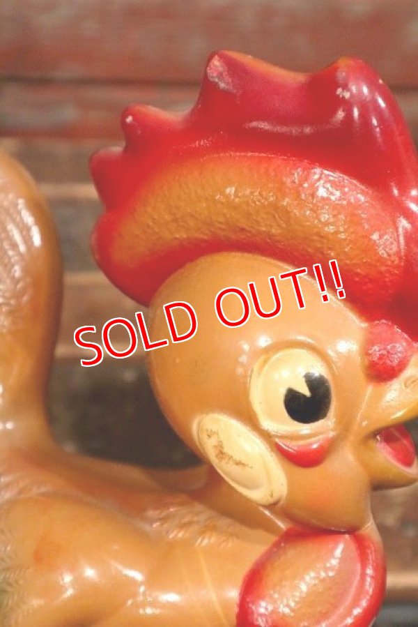 画像7: ct-220401-27 REMPEL / 1950's "Roofus" the Rooster Squeaky Doll