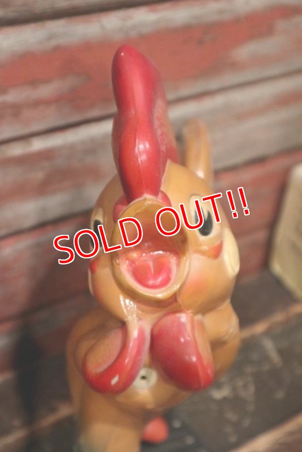 画像3: ct-220401-27 REMPEL / 1950's "Roofus" the Rooster Squeaky Doll