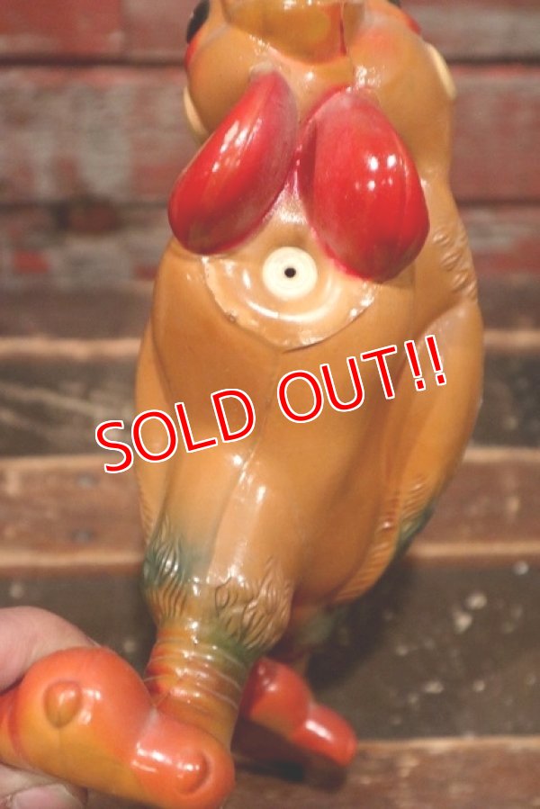 画像8: ct-220401-27 REMPEL / 1950's "Roofus" the Rooster Squeaky Doll