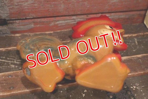 画像10: ct-220401-27 REMPEL / 1950's "Roofus" the Rooster Squeaky Doll