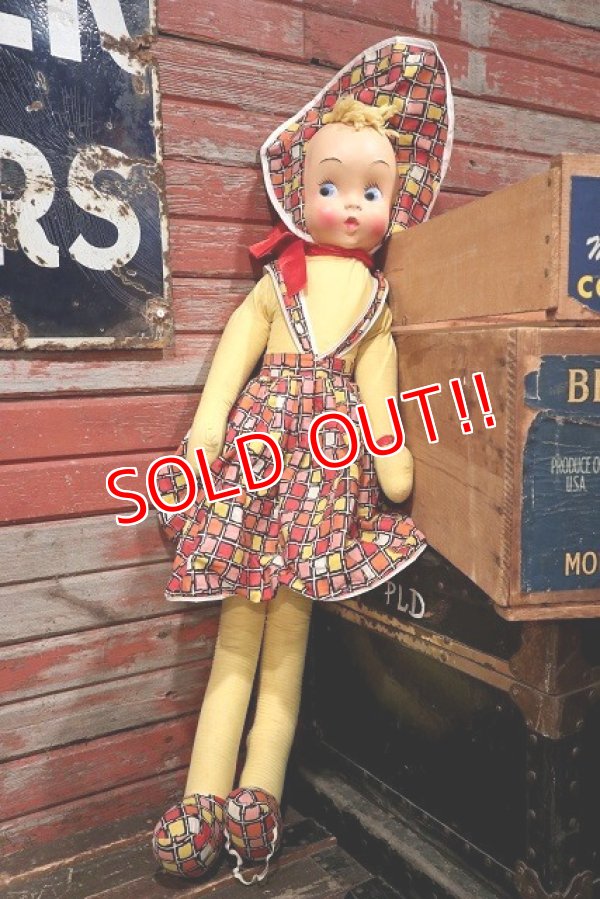 画像2: ct-220301-34 Vintage Mask Face Doll