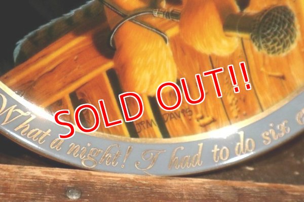 画像4: ct-220301-36 Garfield / 1990 Collectors Plate "What a Night"