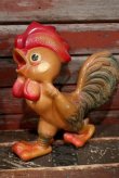 画像2: ct-220401-27 REMPEL / 1950's "Roofus" the Rooster Squeaky Doll