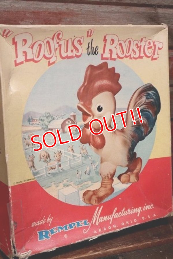 画像11: ct-220401-27 REMPEL / 1950's "Roofus" the Rooster Squeaky Doll