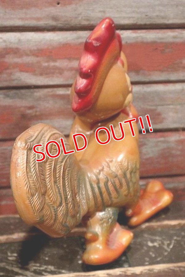 画像5: ct-220401-27 REMPEL / 1950's "Roofus" the Rooster Squeaky Doll