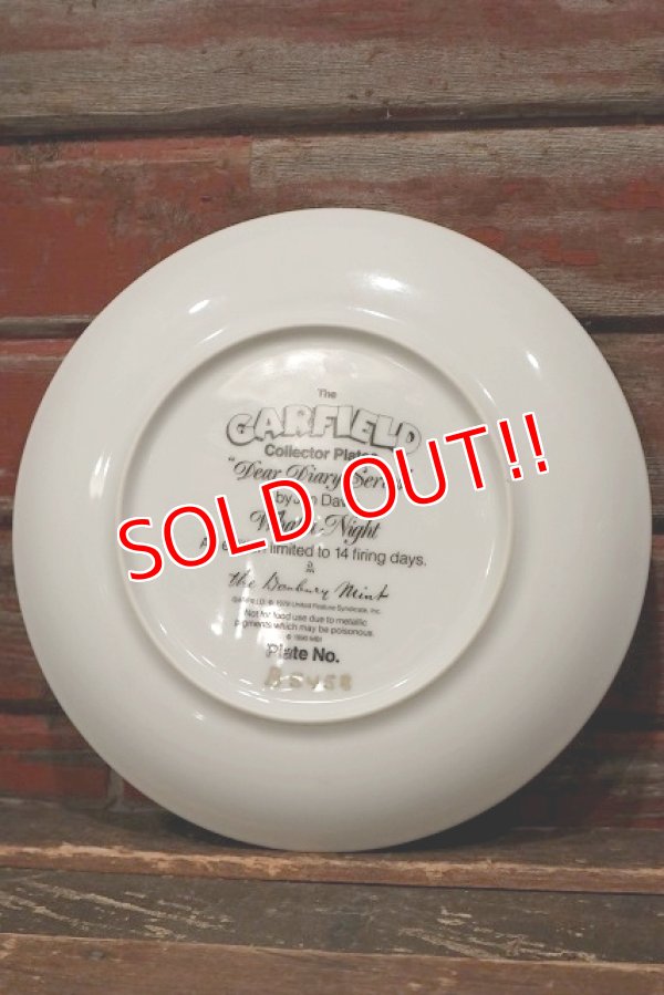 画像6: ct-220301-36 Garfield / 1990 Collectors Plate "What a Night"