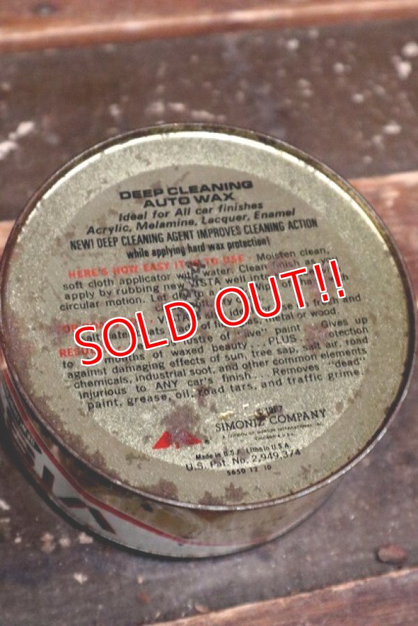 画像6: dp-220301-105 VISTA / Vintage DEEP CLEANING AUTO WAX Can