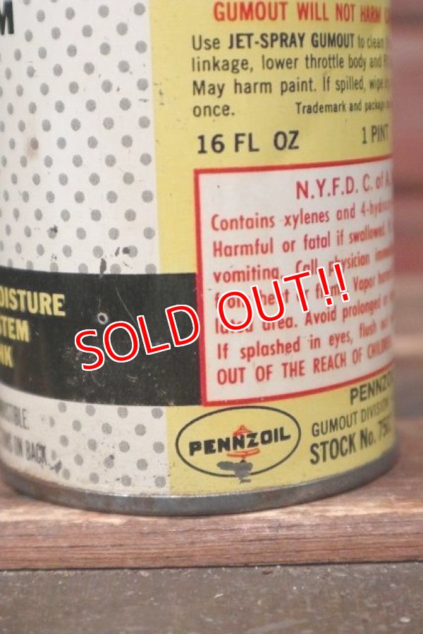 画像4: dp-220301-91 GUMOUT(PENNZOIL) / Carburetor Cleaner Can