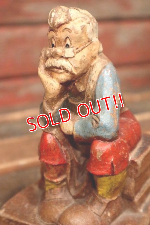 画像2: ct-220401-16 Mister Geppetto / 1940's Wood Fiber Figure