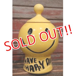 画像: dp-220401-39 McCOY POTTERY / 1970's Smiley Face Cookie Jar