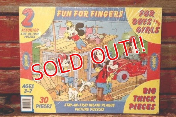 画像1: ct-220401-74 Walt Disney's / jaymar 1990's 2 Assorted Stay-In-Tray Puzzle