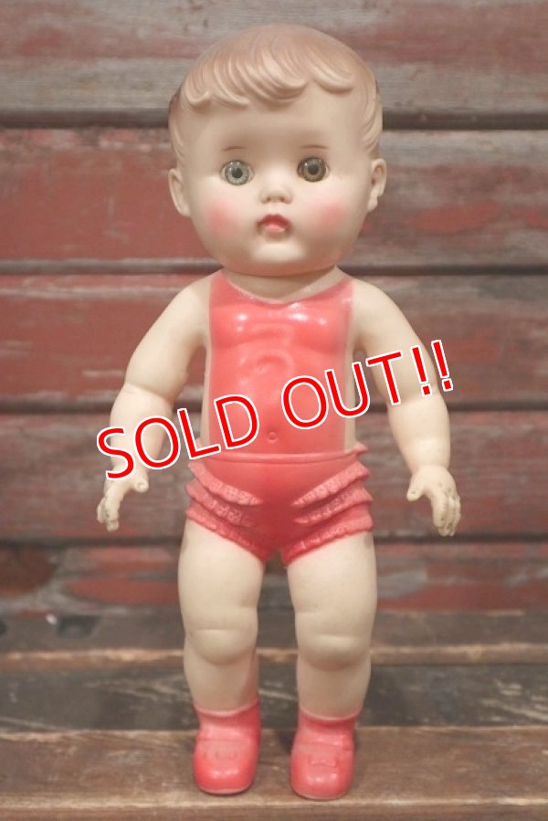 画像1: ct-220401-34 SUN RUBBER / 1956 Rubber Doll