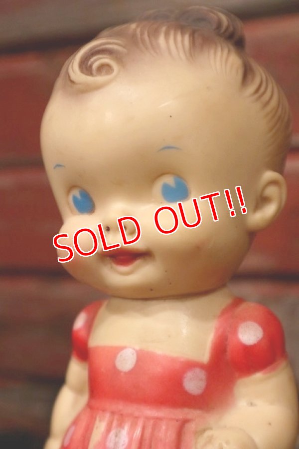 画像2: ct-220401-33 SUN RUBBER × Ruth E Newton / 1950's Chunky Girl Rubber Doll