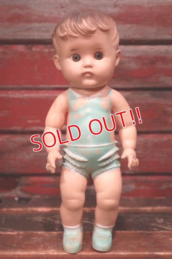 画像1: ct-220401-35 SUN RUBBER / 1956 Rubber Doll