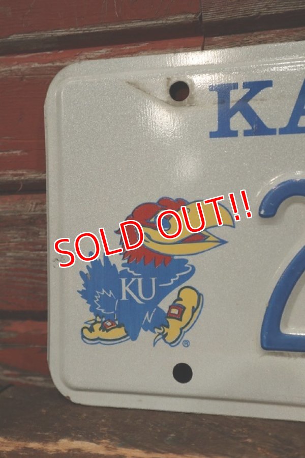 画像2: ct-220401-32 University of Kansas / KANSAS JAYHAWKS License Plate