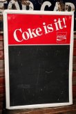 画像1: dp-220401-42 Coca Cola / 1984 "Coke is it!"  Menu Chalk Board Sign