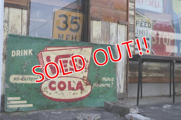 画像2: dp-220401-05 VESS COLA / 1940's Metal Sign