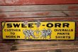 画像1: dp-220401-17 SWEET-ORR / 1930's Porcelain Sign