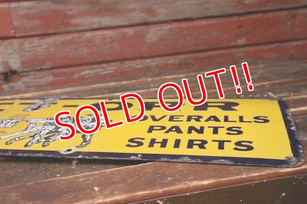 画像8: dp-220401-17 SWEET-ORR / 1930's Porcelain Sign