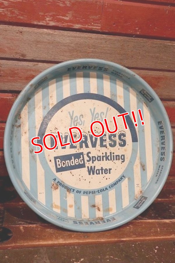 画像1: dp-220401-272 EVERVESS SPARKLING WATER / 1950's Serving Tin Tray