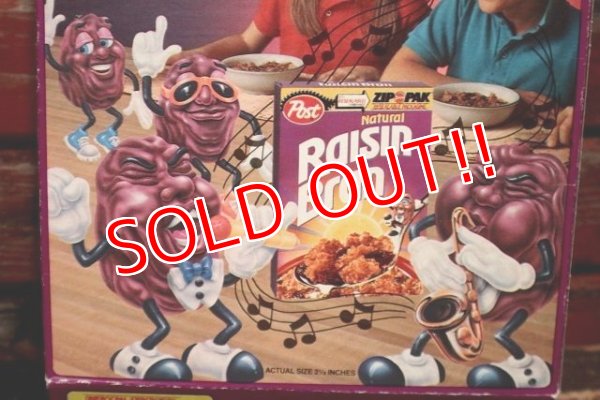 画像5: dp-220401-78 Psot × The California Raisins / Natural Raisin Bran 1988 Cereal Box
