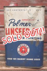 画像: dp-220401-240 ARCHER BRAND / Vintage LINSEED OIL Can