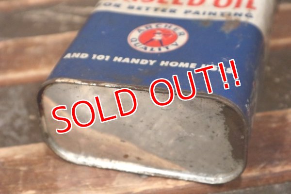 画像8: dp-220401-240 ARCHER BRAND / Vintage LINSEED OIL Can