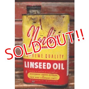 画像: dp-220401-96 norlin / Vintage LINSEED OIL Can