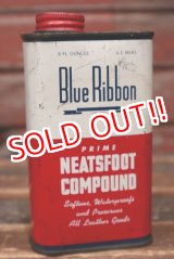 画像: dp-220401-214 Blue Ribbon / 1950's-1960's NEATSFOOT COMPOUND Can