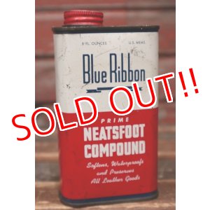 画像: dp-220401-214 Blue Ribbon / 1950's-1960's NEATSFOOT COMPOUND Can
