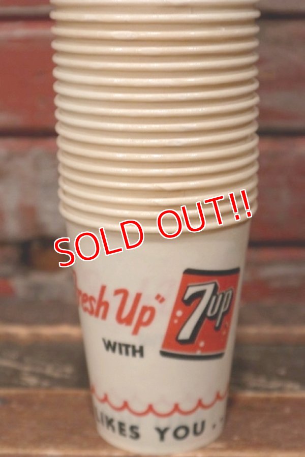 画像7: dp-220401-283 7up / 1950's Wax Cup