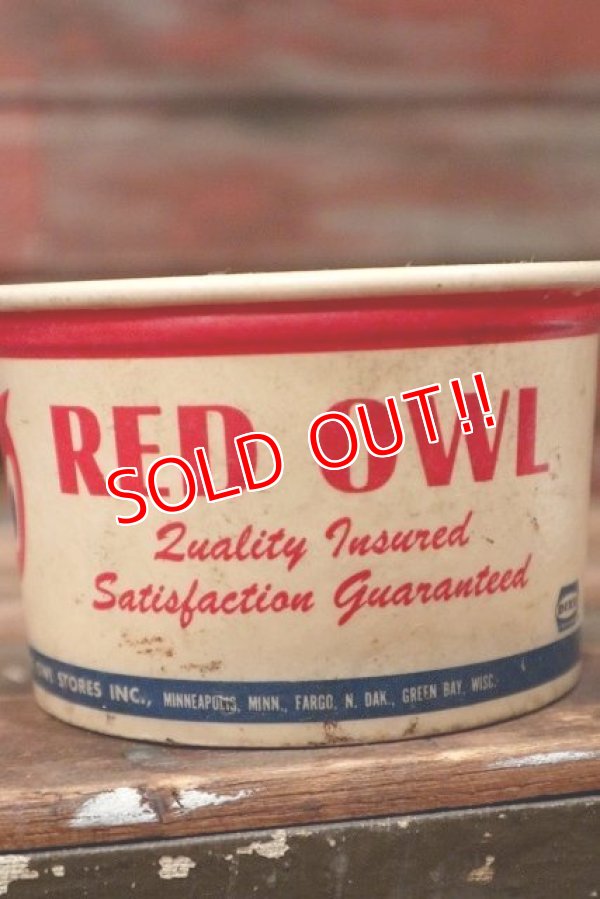 画像2: dp-220401-64 RED OWL / Vintage Wax Paper Cup