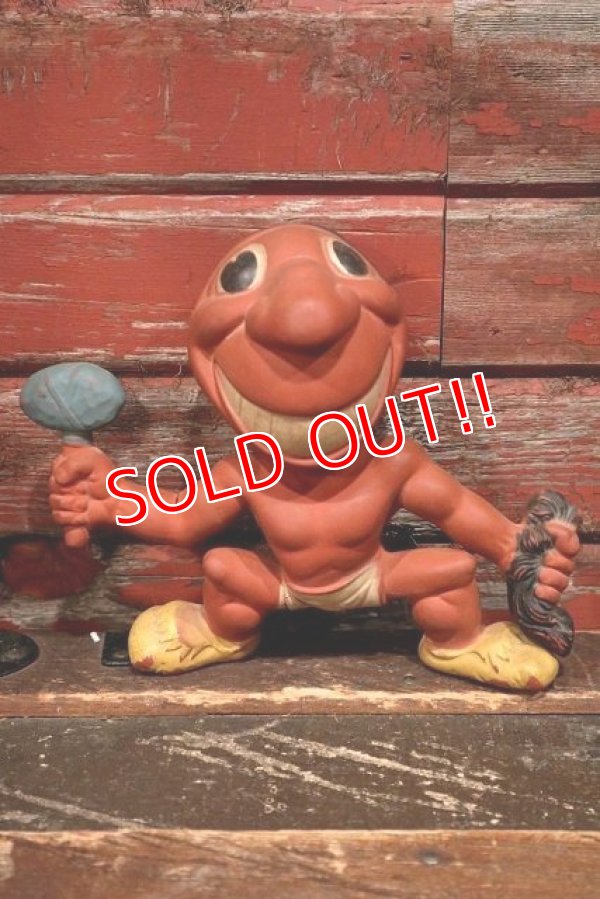画像1: ct-220401-32 REMPEL / 1940's Indian Chief Wahoo Rubber Doll