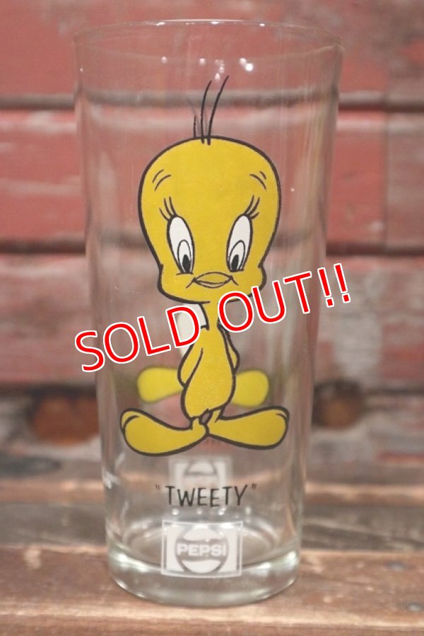 画像1: gs-220401-122 Tweety / PEPSI 1973 Collector Series Glass