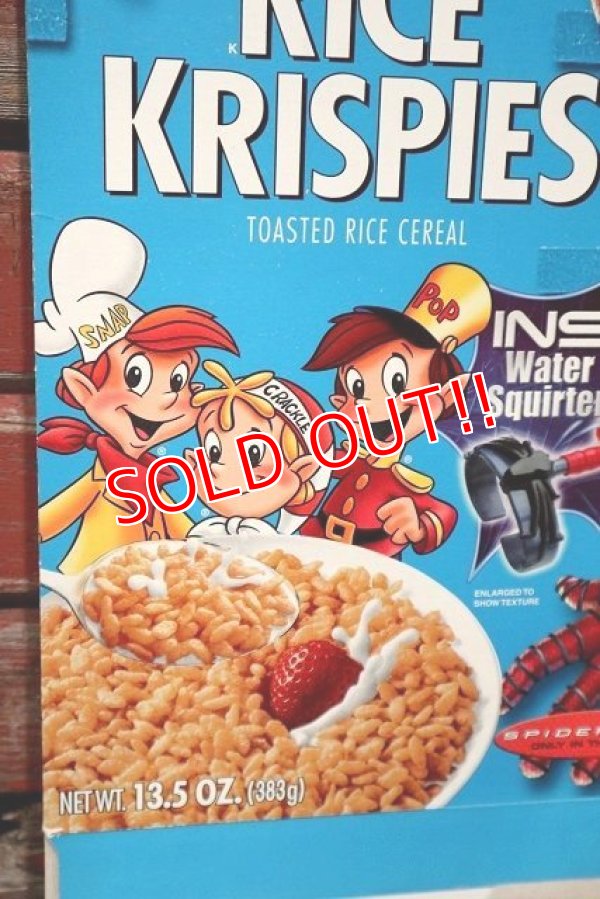 画像2: ct-220401-78 Kellogg's / RICE KRISPIES 2002 SPIDER-MAN Cereal Box