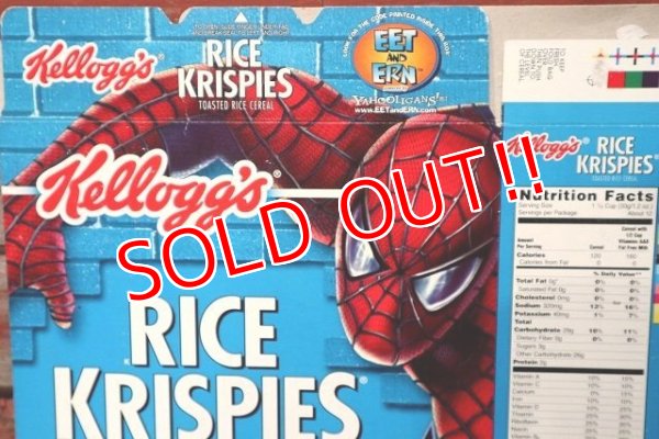 画像3: ct-220401-78 Kellogg's / RICE KRISPIES 2002 SPIDER-MAN Cereal Box