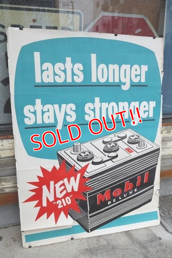 画像1: dp-220401-63 Mobil / "lasts longer stays stronger" Poster