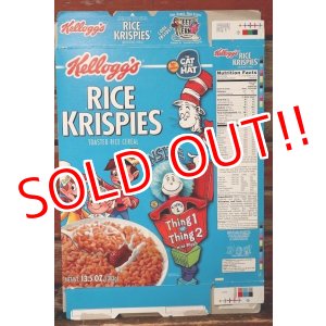 画像: ct-220401-78 Kellogg's / RICE KRISPIES 1995 THE CAT IN THE HAT Cereal Box