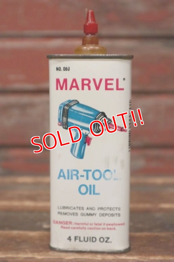 画像1: dp-220401-174 MARVEL / AIR-TOOL OIL Vintage Handy Can