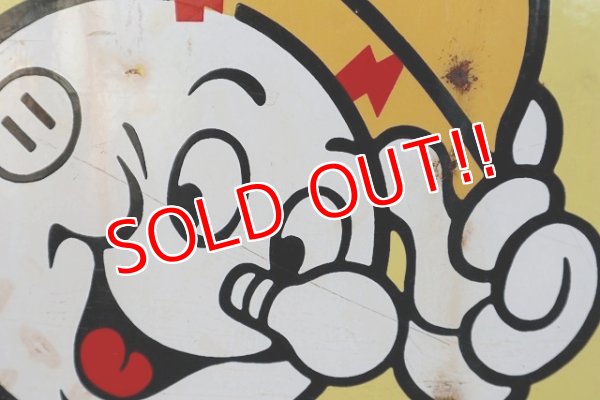 画像3: ct-220501-01 Reddy Kilowatt / 1960's Massachusetts Electric Porcelain Sign