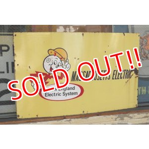 画像: ct-220501-01 Reddy Kilowatt / 1960's Massachusetts Electric Porcelain Sign
