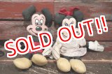 画像: ct-220401-50 Mickey Mouse & Minnie Mouse / 1970's Rag Doll Set
