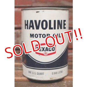 画像: dp-220401-89 TEXACO / HAVOLINE MOTOR OIL One U.S. Quart Can
