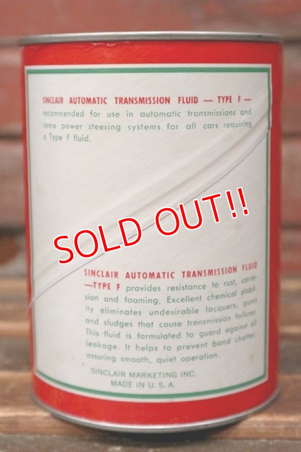画像3: dp-220301-72 Sinclair / AUTOMATIC TRANSMISSION FLUID One U.S. Quart Can