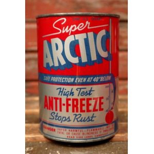 画像: dp-220301-64 Super ARCTIC / 1950's ANTI-FREEZE Stops Rust One U.S. Quart Can
