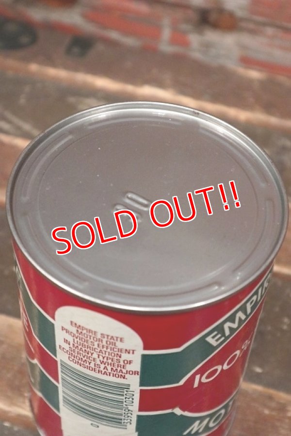 画像5: dp-220301-76 EMPIRE STATE / 1950's MOTOR OIL One U.S. Quart Can