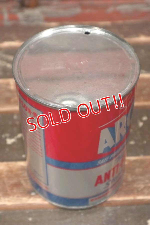 画像4: dp-220301-64 Super ARCTIC / 1950's ANTI-FREEZE Stops Rust One U.S. Quart Can