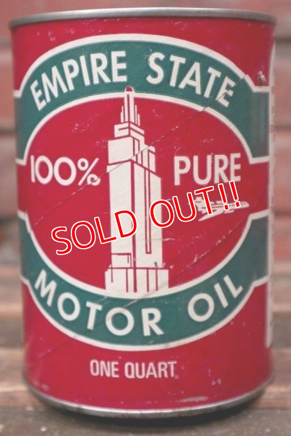 画像2: dp-220301-76 EMPIRE STATE / 1950's MOTOR OIL One U.S. Quart Can