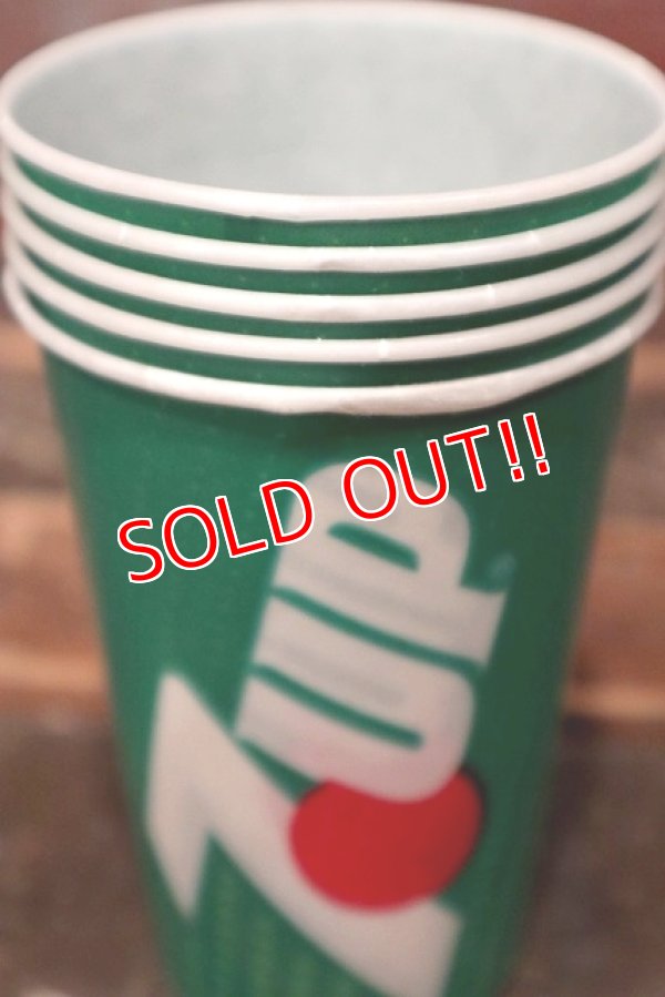 画像7: dp-220401-44 7up / 1980's-1190's Wax Paper Cup