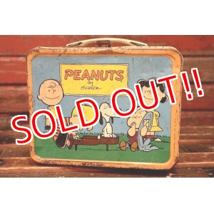 画像: ct-220501-15 【JUNK】PEANUTS / THERMOS 1970's Metal Lunch Box